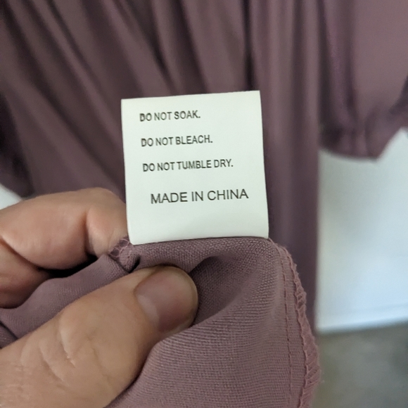 Boho Square Neck Smocked Long Puff Sleeve A Line Midi Dress - Picture 3 of 6